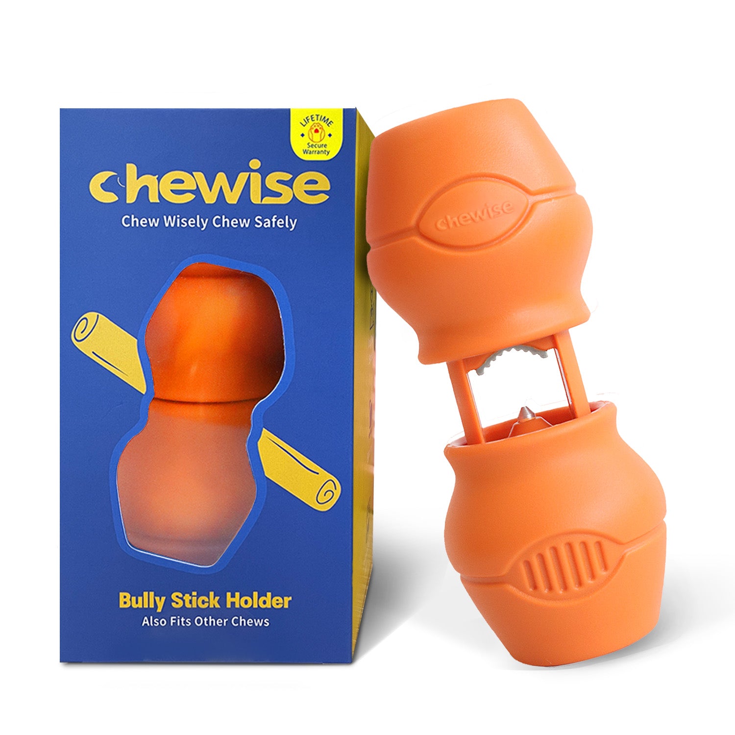 Chewise Bully Stick Holder - Orange