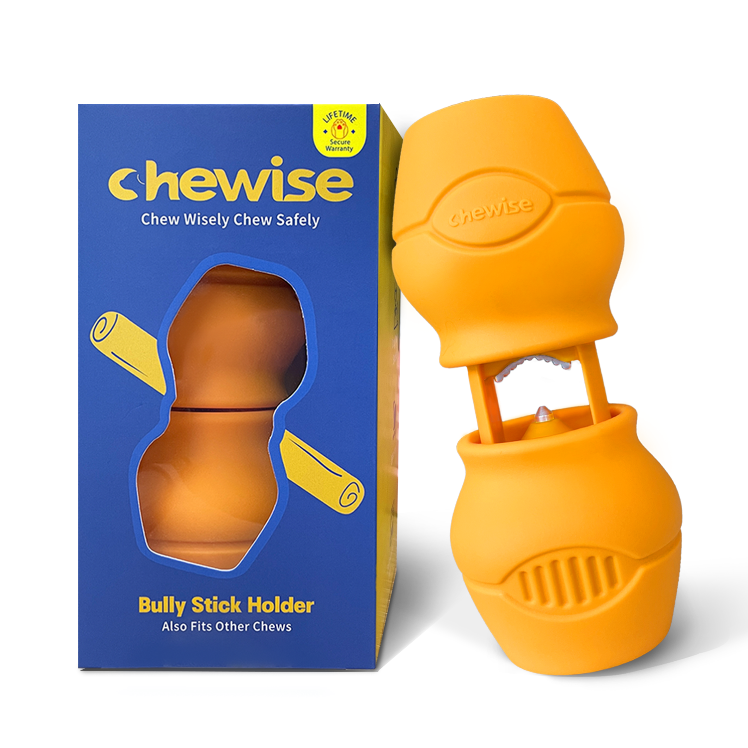 Chewise Bully Stick Holder - Yellow